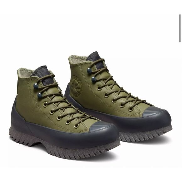 Converse Chuck Taylor All Star Lugged 2.0 Climate A01330C Men's Sz 10.5 Green NW - Picture 2 of 11